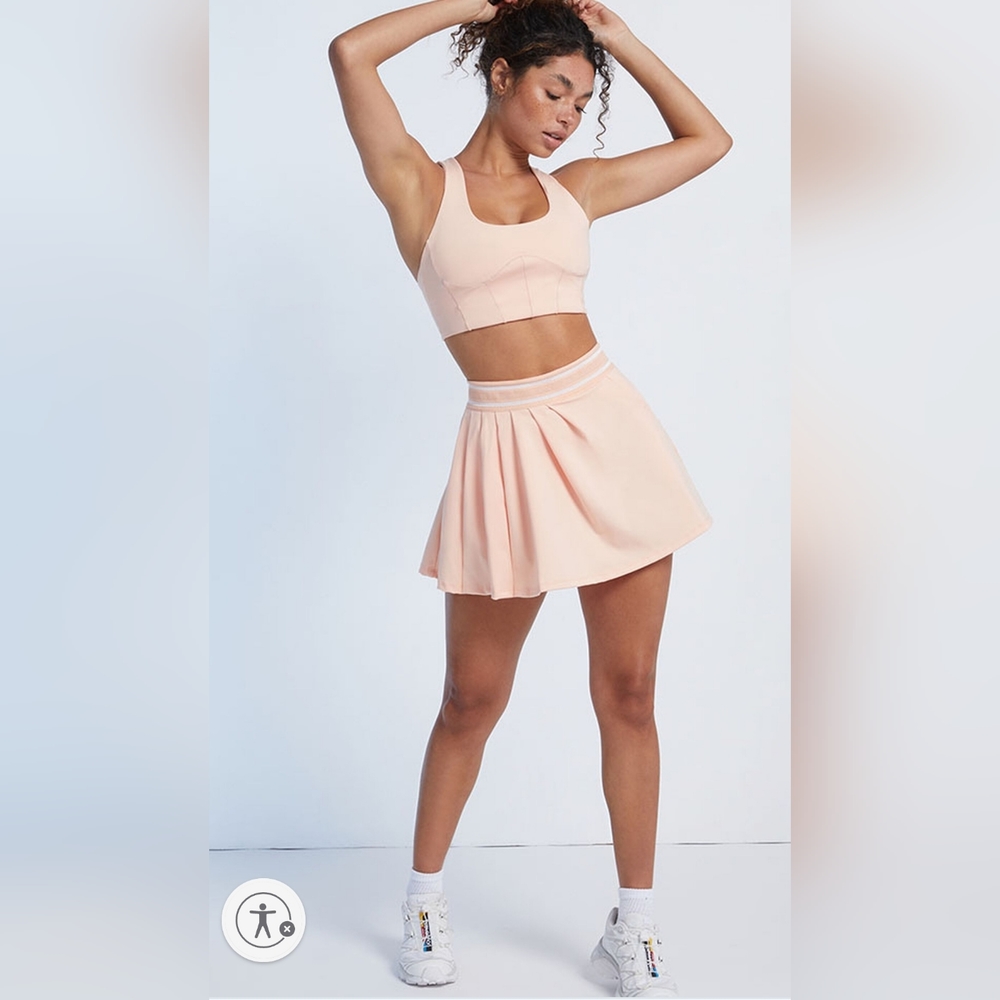 Free People Movement Round Robin Skort In Peaches - Size Medium  Nwot